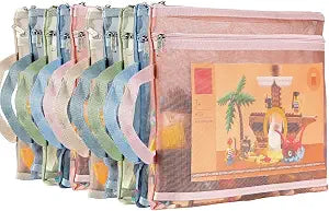 10 Pack Mesh Zipper Pouch BagsA4 Toy Storage & Organization Bag