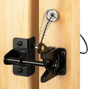 4" Self-Locking Gate Latch for Wooden Fence with Cable Pull, 1pcs