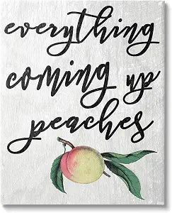 'Georgia Coming Up Peaches Icon'| Canvas Art