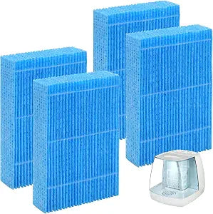 4-Pack WF813 EQWF813 Humidifier Filters, Blue Spunlace Washable Wick, Compatible with Equate EQWF813, Relion RCM-832 RCM-832N, ProCare PCCM-832N Cool Mist Humidifier