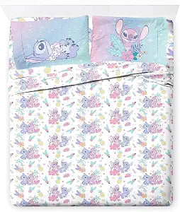 Jay Franco Disney Lilo & Stitch Full Size Sheet Set - 4 Piece Kids Bedding