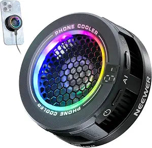 NEEWER BASICS Magnetic Phone Cooler, Low Noise USB Cooling Fan, PA069