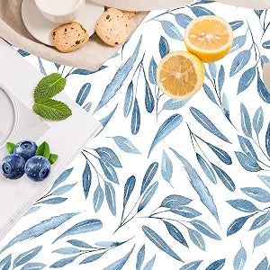 HAOKHOME Self Adhesive Shelf Liner Drawer Blue Contact Paper for countertop