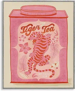 Tiger Tea Tropical Tin, 11 x 14 Inch Framed Gicle Print