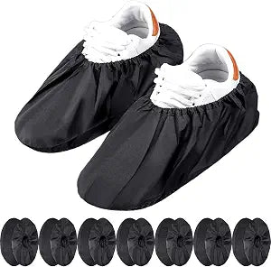 Frienda 8 Pairs Reusable Shoe Covers Waterproof Non Slip Floor,Large