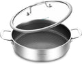 LOLYKITCH 6-Quart Deep Skillet with Lid | 12 Inch | 4-6 Servings
