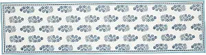 Mud Pie Block Print Table Runner; 18" X 72"