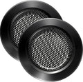 LASSHSWA Kitchen Sink Strainer Stainless Steel, Kitchen Sink Drain Strainer, Silver-Black Sink Strainers for Kitchen Sinks with Large Wide Rim 4.5" Diameter (2 PCS)