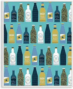 Beer Bottle Still Life Kitchen, 11 x 14 Inch Framed Gicle Print