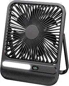 8000mAh Portable Travel Fan,7in 28hrs Ultra-Thin Desk Fan