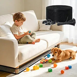 Under Couch Blocker for Pets and Toy, Couch Toy Blocker L 394inch x H 3inch