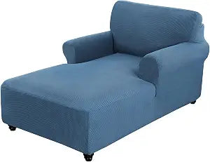 Chaise Lounge Cover Stretch Sofa Chaise Chair Cover with Armrests