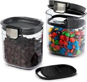 Progressive PKS-401 1.5 Cup Mini Prokeeper+ Airtight Silicone Seal Storage Container Great For Spices & Baking Acessories (2- Piece)