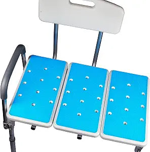 3 PCS Bathtub Transfer Bench Cushions with Adhesive Backing, Shower Pads Non Slip Soft Foam Pad 15'' x 7.5'' Padded Bath Tub Bench, 26'' Chair Pad, Seat Mat, Cover (MAT196X382)