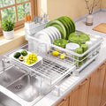 caktraie Dish Drying Rack - Extendable Dish Rack, Drying Rack Kitchen