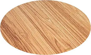 Cater Tek 13.8 Inch Charcuterie Boards, 10 Faux Wood Cheese Boards - Round, Stackable, Paper Cardboard Charcuterie Boards, Disposable, for Serving at Catered Events - Restaurantware