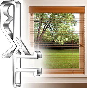 24 PCS Hidden Channel Valance Clips, 1-7/8inch Clear Plastic Blinds Clips for Valance with a Groove in The Back