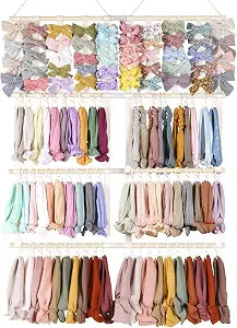 POVETIRE Headband Holder Bows Organizer for Girls Large Storage Capacity