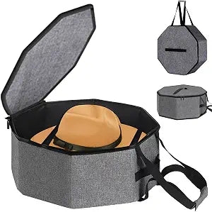 Hat Storage Box,Hat Boxes for Women Storage,Cowboy Hats Holder for Travel,Wide Brims Hat Carrier Case,Stuffed Animal Toy Organizer,Hat Box Closet Organizers and Storage,Hat Boxes for Men