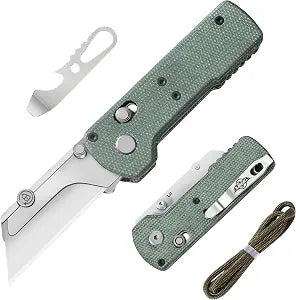 OKNIFE Otacle U1 Folding Utility Knife with Quick Change Blade & Rail Lock