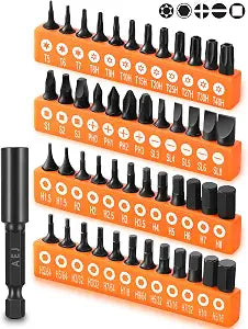 49-Pack Screwdriver Bit Set, Hex Bit Set, Hex Head Drill Bits Set
