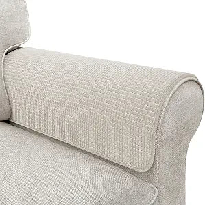 Couch Arm Covers, Sofa Arm Covers, Waterproof Armrest Cover for Sofa, Armchair, Loveseat, Non-Slip Recliner Arm Cover, Sofas Headrest Cover, Arm Chair Covers Set of 2 (Taupe, 24"20")