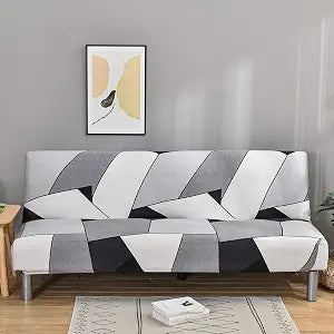ele ELEOPTION Armless Sofa Bed Cover Stretch Slipcover Folding Sofa Couch Large Futon Covers Full Size Furniture Protector