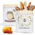 lorine Beeswax Bread Bags for Homemade Bread & Sourdough -17"x13" 2PC XL Eco-Friendly, Natural Food-Safe Storage Bag to Sourdough Bags with Sealing Zip to Keep