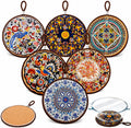 6 Pack 6.7" Trivets for Hot Dishes, Pots and Pans, Heat Resistant
