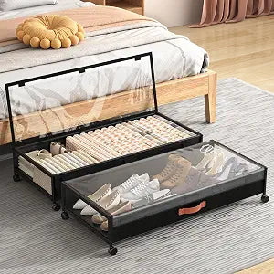 Eastherry Under Bed Storage with Wheels, 2 Pack 36" Extra Long Container