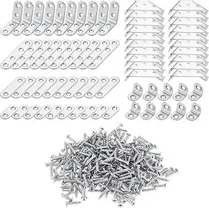 350Pcs Universal Furniture Corner Connectors with Screws