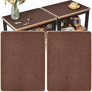 DAWNTREES Night Stand Covers Set of 2,Desk Mat, Brown (23.6" x 15.7")