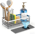 Yofidra Sink Caddy With Stone Drying Tray, Silver, M