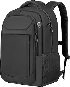 17" Travel Laptop Backpack, Airline Approved Computer Bag, Black