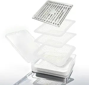 HO2ME Disposable Shower Drain Hair Catcher Mesh Stickers, 30-Pack
