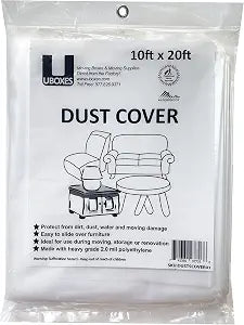 Uboxes Furniture Covers 10' x 20' dust cover, Clear