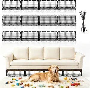 12 Pack Under Couch Blocker for Bed, Adjustable Furniture Barrier