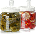 2 Pack Fermentation Jars with 3 Airlocks, Half Gallon Glass Jars
