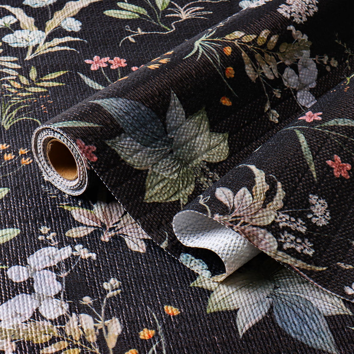 Floral Drawer Shelf Liner for Kitchen Non-Adhesive 12IN x 10FT