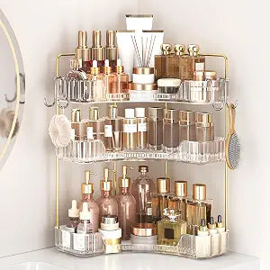 Corner Bathroom Counter Organizer 3-Tier Bathroom Organizer