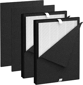 KJ190L Filter Replacement, Compatible with MOOKA KJ190L KJ190H KJ190 Pet Air Pur-ifier for Large Room with 2000 Ft2 Pack Washable Pre-Filters