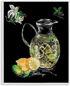 Iced Lemonade Pitcher Kitchen, 11 x 14 Inch Framed Gicle Print