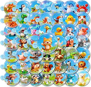 Bluradio 100PCS Cute Animal Bubble Stickers