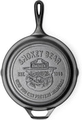 Lodge Pre-Seasoned Cast Iron Skillet, Smokey Bear, 10.25 Inches