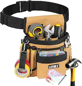 LEFORZ Tool Belt,14-Pockets Tool Belts for Men with Magnetic Tool Pouch