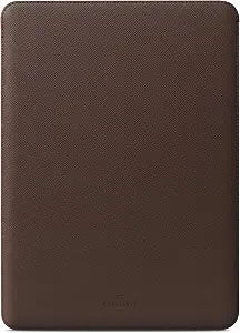 Comfyable Laptop Sleeve 13 Inch Precisely Compatible with MacBook Air M5 2026 & MacBook Pro/Neo A18, Faux Leather Cover Case, Coffee