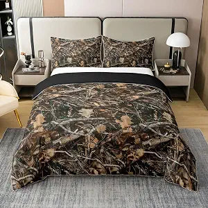 Feelyou Camouflage Tree Bedding Set King
