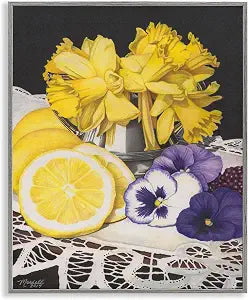 Daffodils Lemons Traditional, 11 x 14 Inch Framed Gicle Print