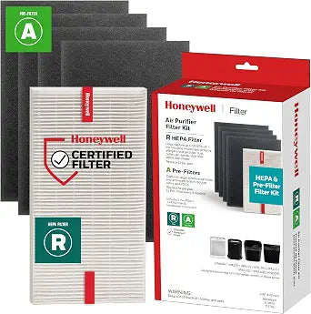 Honeywell HEPA Air Purifier Filter Kit, Includes 1 HEPA R, 4 A Pre-Filters