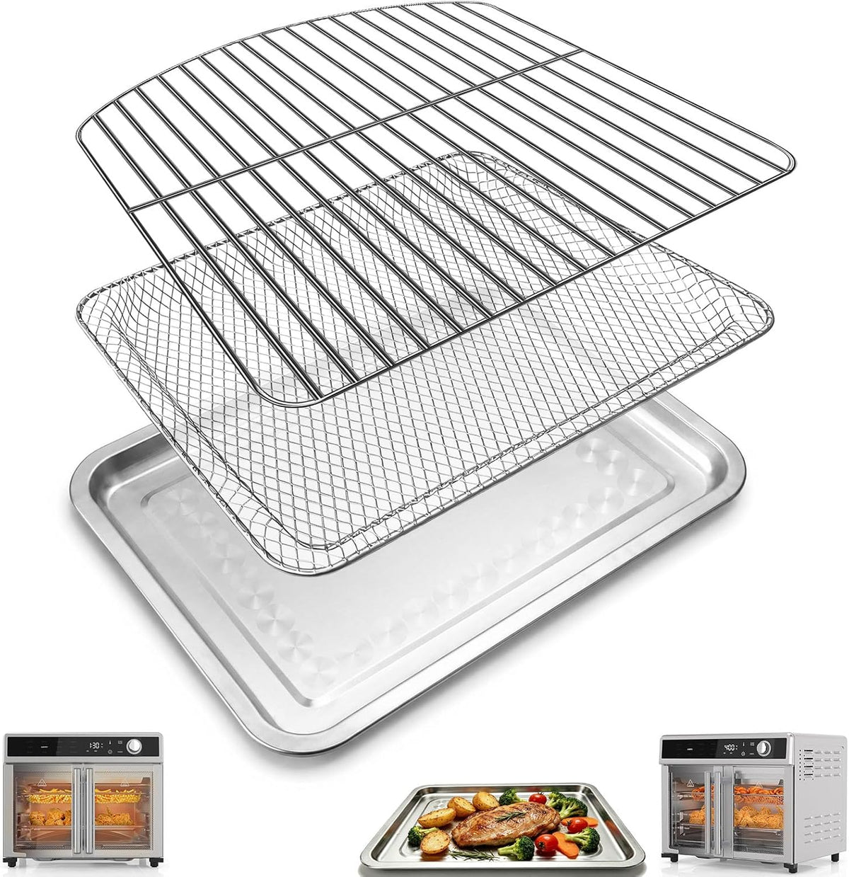 3 IN 1 Accessories for BLACK+DECKER Crisp 'N Bake Air Fryer Toaster Oven